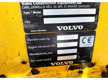 Tombereau articulé Volvo A40E: photos 5