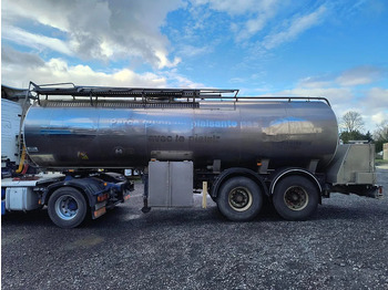 Semi-remorque citerne pour transport de lait MAISONNEUVE 25000L INSULATED INOX TANK: photos 2