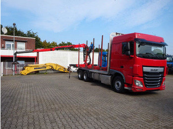 Camion grumier, Camion grue DAF XF 510 + EPSILON M120Z Holzheckladekran +Greifer: photos 3