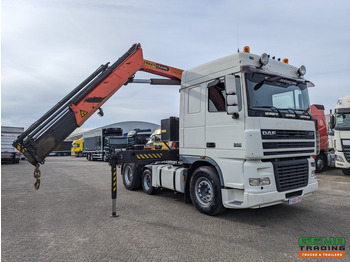 Tracteur routier DAF XF95.530 6x2 Spacecab Euro3 + Palfinger PK16502B - Radiografisch: photos 4