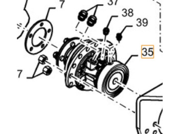 Moteur hydraulique CASE