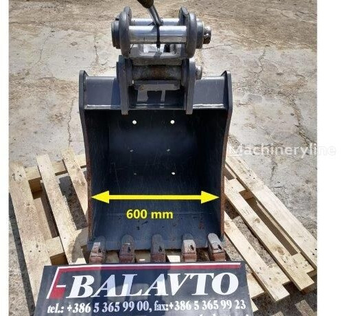 Godet pour pelle Digging bucket 600 mm with quick coupler: photos 1