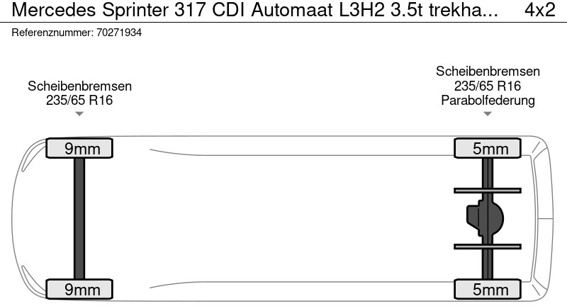 Mercedes-Benz Sprinter 317 CDI Automaat L3H2 3.5t trekhaak Airco Camera MBUX L3 14m3 Airco Trekhaak en crédit-bail Mercedes-Benz Sprinter 317 CDI Automaat L3H2 3.5t trekhaak Airco Camera MBUX L3 14m3 Airco Trekhaak: photos 20