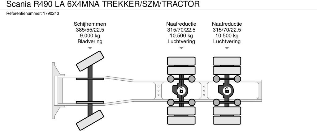 Scania R490 LA 6X4MNA TREKKER/SZM/TRACTOR  en crédit-bail Scania R490 LA 6X4MNA TREKKER/SZM/TRACTOR: photos 21