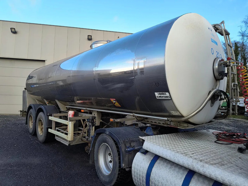 Semi-remorque citerne pour transport de lait MAISONNEUVE 25000L INSULATED INOX TANK: photos 7