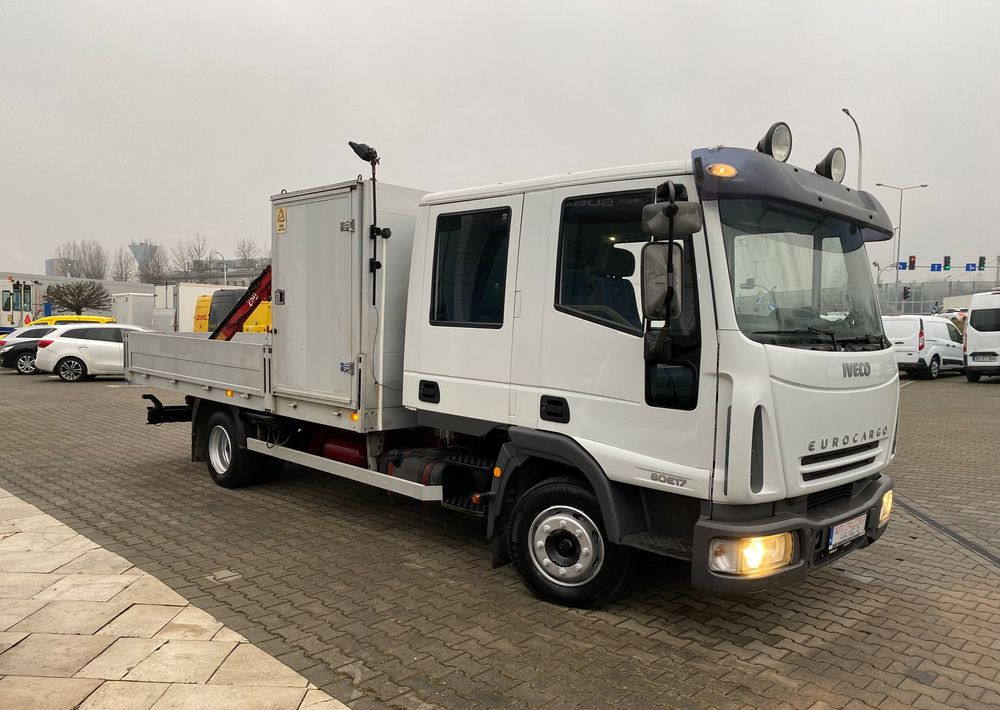 Camion plateau Iveco Eurocargo ML 80 E17 / DOKA / HDS  SKRZYNIA / BRYGADÓWKA / BDB STAN!: photos 8