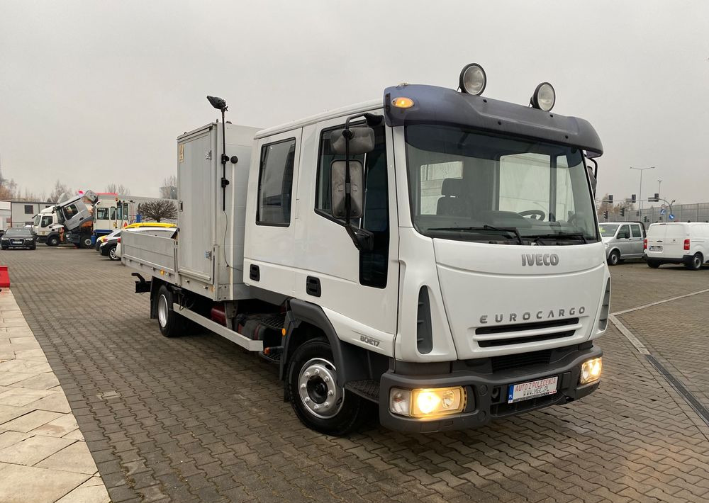 Camion plateau Iveco Eurocargo ML 80 E17 / DOKA / HDS  SKRZYNIA / BRYGADÓWKA / BDB STAN!: photos 7