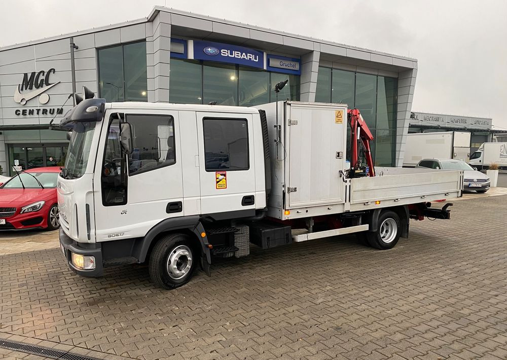 Camion plateau Iveco Eurocargo ML 80 E17 / DOKA / HDS  SKRZYNIA / BRYGADÓWKA / BDB STAN!: photos 14