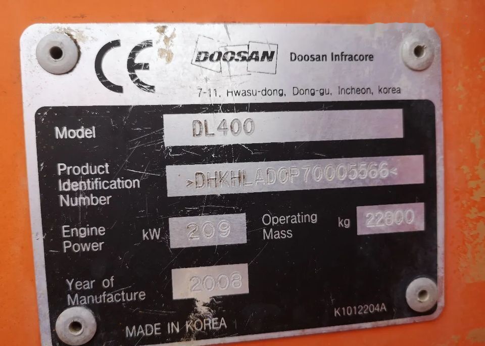 Chargeuse sur pneus Doosan DL 400: photos 10