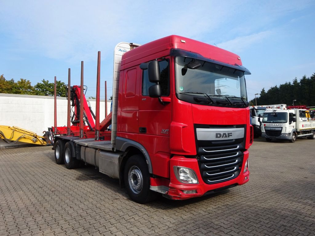 Camion grumier, Camion grue DAF XF 510 + EPSILON M120Z Holzheckladekran +Greifer: photos 11