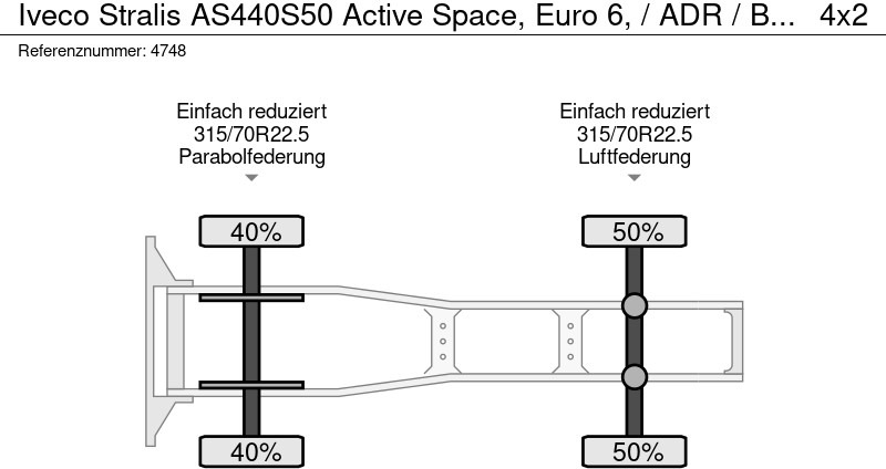 Tracteur routier Iveco Stralis AS440S50 Active Space, Euro 6, / ADR / Blower Drum, ADR: photos 10