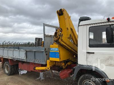 Camion plateau, Camion grue IVECO 95-14 L Effer on 4x2: photos 7