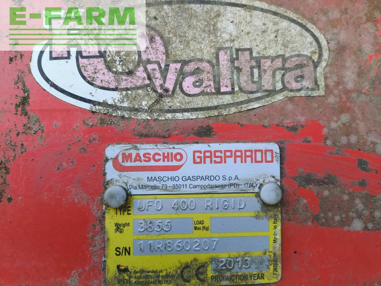 Cover crop Maschio UFO 400 RIGID: photos 7